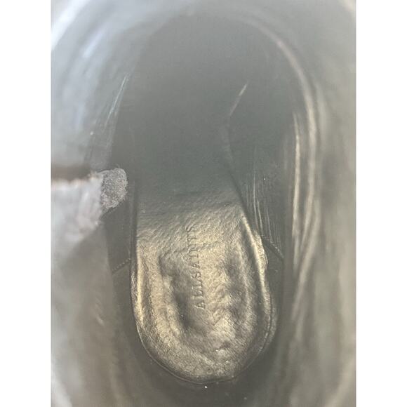 All Saints Black Leather Boots Booties Women Size 9 40 Black Ankle Boots EUC - Picture 9 of 9